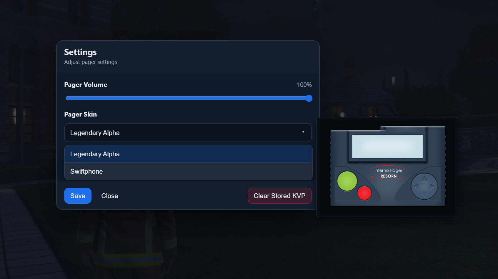 Skins Dropdown